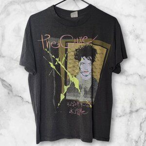 Vtg The Cure concert tee men's med Kiss Me Kiss Me Kiss Me blk condition issues